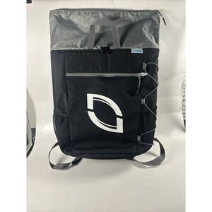 iCOOL Insulated Backpack Cooler Black Soft Sided Outdoor Beach Camping